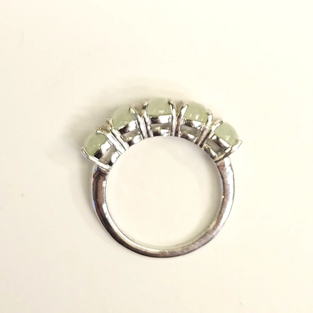 Jade 925 FAS Size 5 Ring